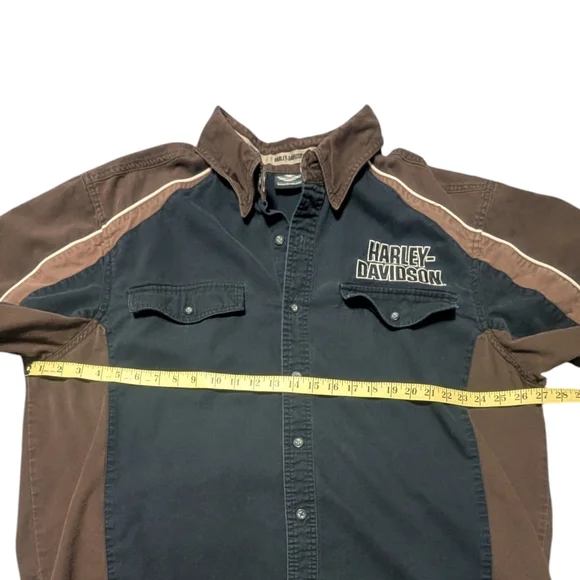 Harley-Davidson Men's 2X: Short Sleeve Button Up Shirt - Picture 3 of 7